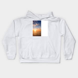 celestun ria wetland ecopark ecopop landscape photo in yucatan sunset Kids Hoodie